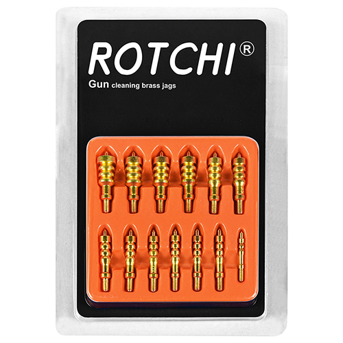 13-పిసి ప్యాక్ గన్ క్లీనింగ్ బ్రాస్ జాగ్స్ సెట్, బ్లిస్టర్ కార్డ్ ప్యాకేజీ