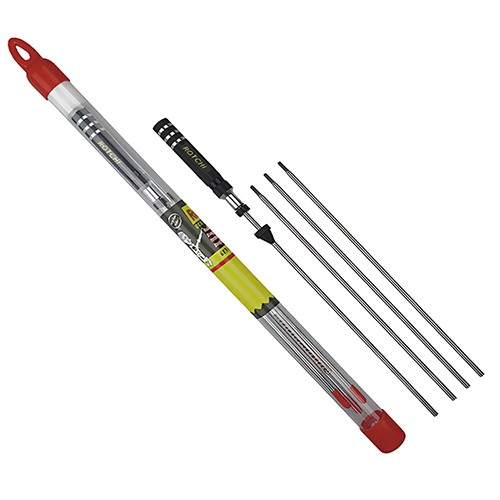 రైఫిల్ & ఎయిర్‌గన్ కిట్ 4 విభాగాల ట్యూబ్ ప్యాక్ చేయబడింది