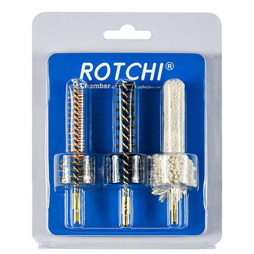 రైఫిల్ చాంబర్ క్లీనింగ్ బ్రష్ 3-ఇన్-1 సెట్, బ్లిస్టర్ మరియు కార్డ్ ప్యాకేజీ. అందుబాటులో ఉంది